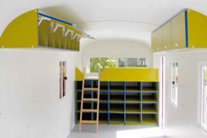 Innenausbau eines Bauwagen